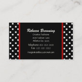 Polka Dots Visitekaartje (Achterkant)