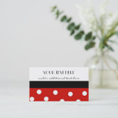 Polka Dots Visitekaartje (Staand voorkant)