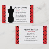 Polka Dots Visitekaartje (Voorkant / Achterkant)