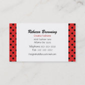 Polka Dots Visitekaartje (Achterkant)