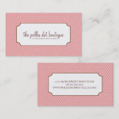 Polka Dots Visitekaartjes (Voorkant / Achterkant)