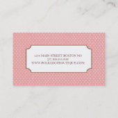 Polka Dots Visitekaartjes (Achterkant)