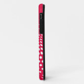 Polka Dots vlag op rode achtergrond Case-Mate iPhone Case (Achterkant/links)