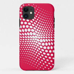 Polka Dots vlag op rode achtergrond Case-Mate iPhone Case