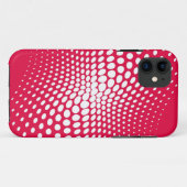 Polka Dots vlag op rode achtergrond Case-Mate iPhone Case (Achterkant (horizontaal))