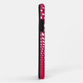 Polka Dots vlag op rode achtergrond Case-Mate iPhone Case (Achterkant/rechts)