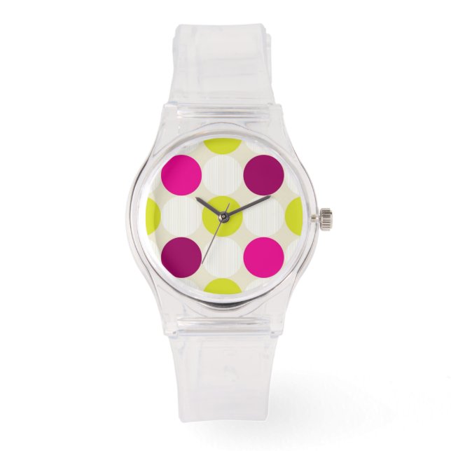 Polka Dots Watch Horloge (Voorkant)