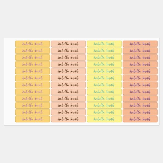 Polka Dots waterdichte kinder naam kleding Labels (Vel)