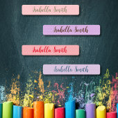 Polka Dots waterdichte kinder naam kleding Labels