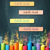 Polka Dots waterdichte kinder naam kleding Labels