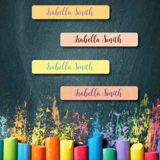 Polka Dots waterdichte kinder naam kleding Labels