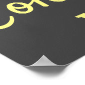 Polka dots waterverf boho pop art poster (Hoek)