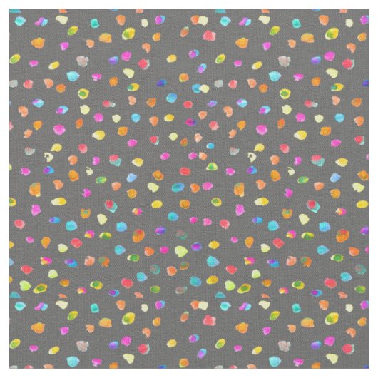 Polka dots waterverf boho pop art stof (Close Up)