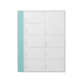 Polka Dots Weekly Desk Planner Notitieblok (Linkerzijde)