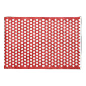 Polka Dots white + je rug. en ideeën Kussensloop (Achterkant-Links)