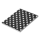 Polka Dots - White on Black Notitieblok (Linkerzijde)