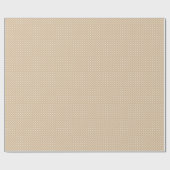 Polka Dots - White op Tan Cadeaupapier (Vlak)