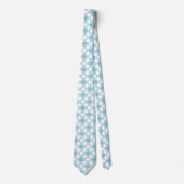 Polka dots wit blauw retro stropdas (Voorkant)