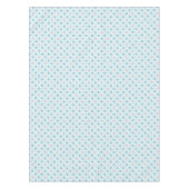 Polka dots wit roze blauw retro tafelkleed (Voorkant)