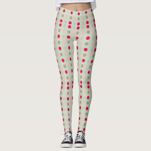 Polka Dots Women's Leggings (Voorkant)