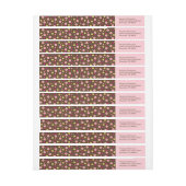 Polka Dots Wraparound Return Address Labels (Vel)