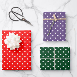 Polka Dots Wrapping Paper Sheet Set