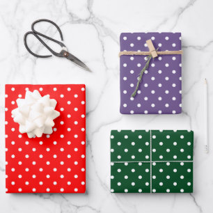 Polka Dots Wrapping Paper Sheet Set