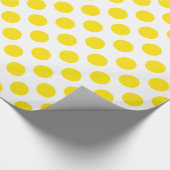 Polka Dots Yellow Cadeaupapier (Hoek)