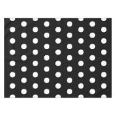 Polka dots Zwart-wit elegante grote vet Tafelkleed (Voorkant (Horizontaal))