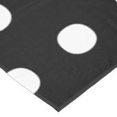 Polka dots Zwart-wit elegante grote vet Tafelkleed (Gekanteld)
