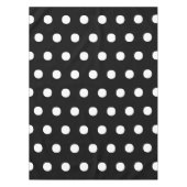 Polka dots Zwart-wit elegante grote vet Tafelkleed (Voorkant)