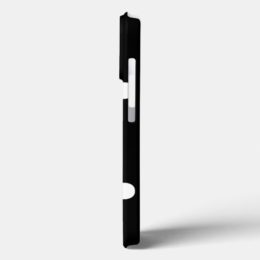 Polka dots Zwart wit groot vet elegant patroon Case-Mate iPhone Case (Achterkant / Links)