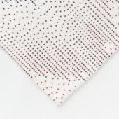 Polka Dotted Mountain Peak Pattern Fleece Deken (Hoek)