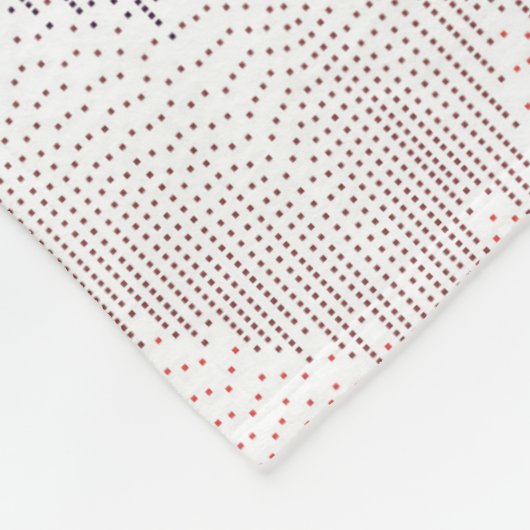 Polka Dotted Mountain Peak Pattern Fleece Deken (Hoek)