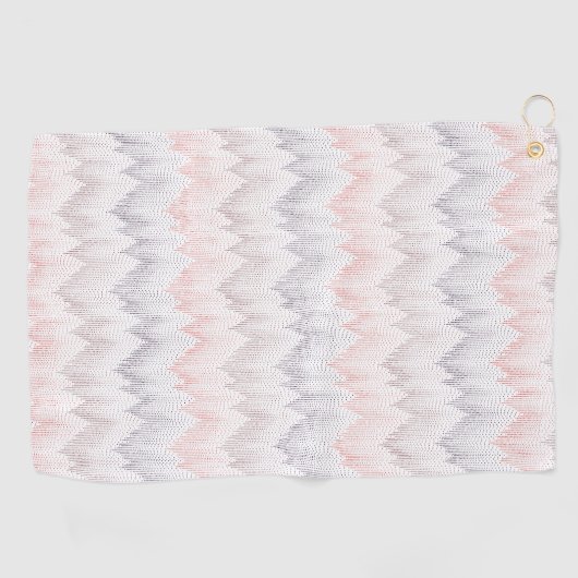 Polka Dotted Mountain Peak Pattern Golfhanddoek (Horizontaal)