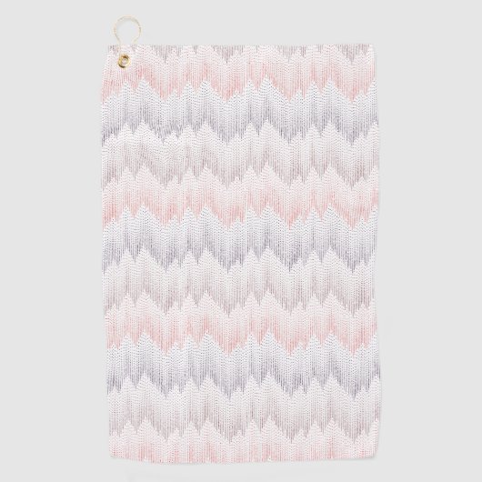 Polka Dotted Mountain Peak Pattern Golfhanddoek (Voorkant)