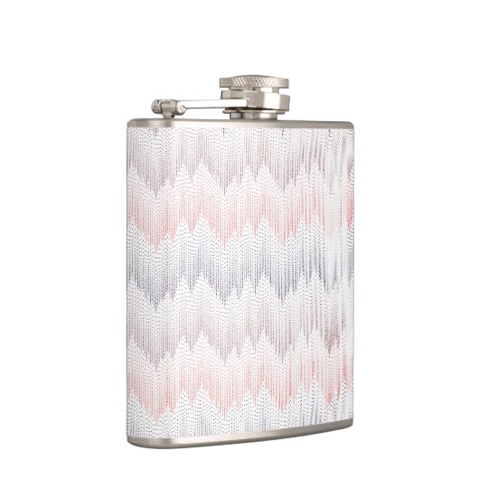 Polka Dotted Mountain Peak Pattern Heupfles (Rechts)