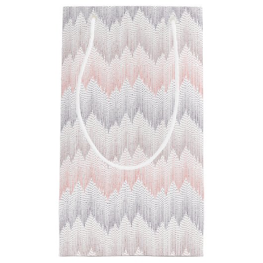 Polka Dotted Mountain Peak Pattern Klein Cadeauzakje (Voorkant)