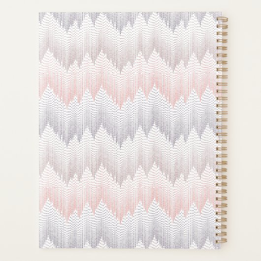 Polka Dotted Mountain Peak Pattern Planner (Achterkant)