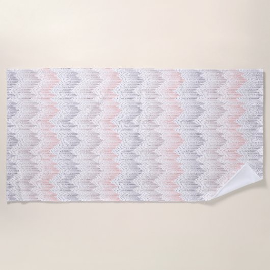 Polka Dotted Mountain Peak Pattern Strandlaken (Voorkant)