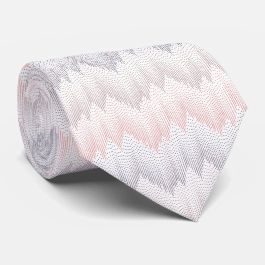 Polka Dotted Mountain Peak Pattern Stropdas (Opgerold)