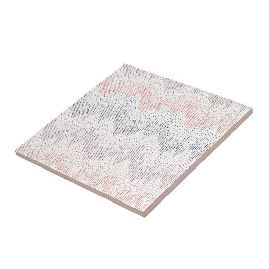 Polka Dotted Mountain Peak Pattern Tegeltje (Zijkant)