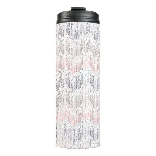 Polka Dotted Mountain Peak Pattern Thermosbeker (Voorkant)