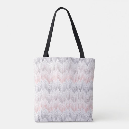 Polka Dotted Mountain Peak Pattern Tote Bag (Achterkant)