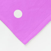 Polka Dotted Snoep Roze Helder Rood Wit Strepen Fleece Deken (Hoek)