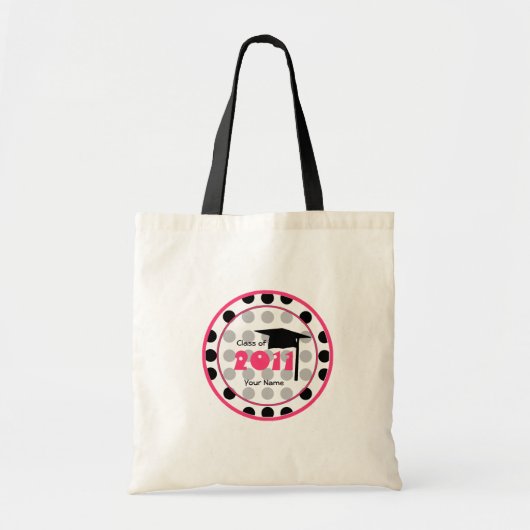 Polka Dotty Afstuderen Bag - Clas of 2011 Tote Bag (Voorkant)