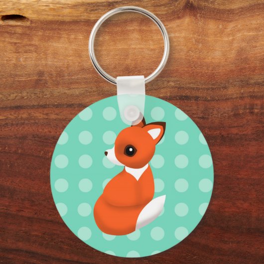 Polka Fox Sleutelhanger (Voorkant)
