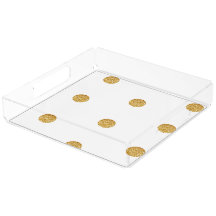 Polka Fun Lucite Tray