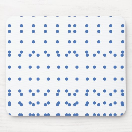 Polka gestippelde Mousepad Muismat (Voorkant)