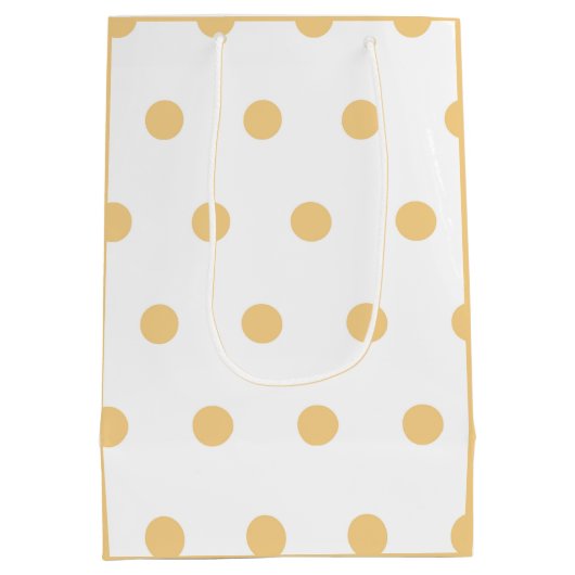 Polka gouden oudejaarsfeest medium cadeauzakje (Achterkant)